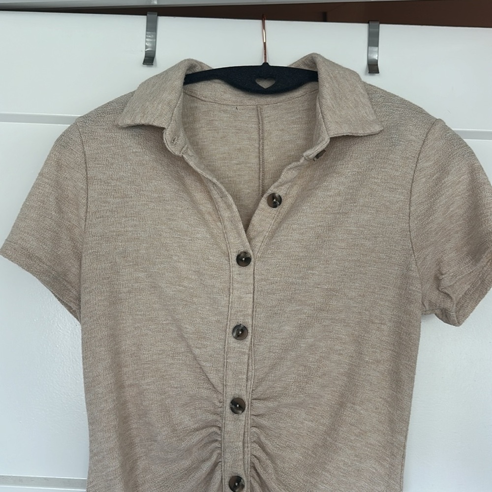 Button Up Romper - Picture 2 of 5